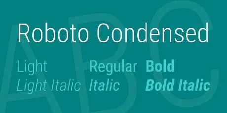 Roboto Condensed Family font