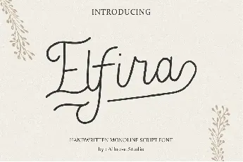 Elfira font