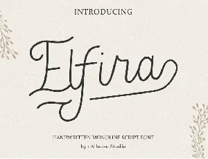 Elfira font