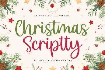 Christmas Scriptty Demo font