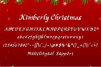 Kimberly Christmas Demo font