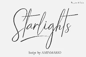 Starlights font