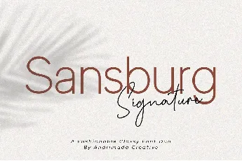 Sansburg font