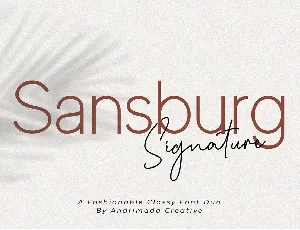 Sansburg font