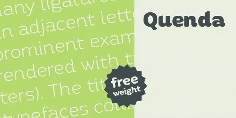 Quenda Typeface font