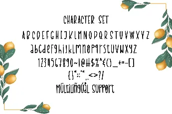 Lemondrop font