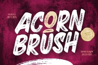 Acorn Brush font