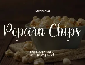 Popcorn Chips font