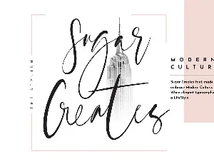 Sugar Creates Script font