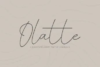 Olatte font