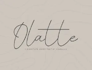 Olatte font