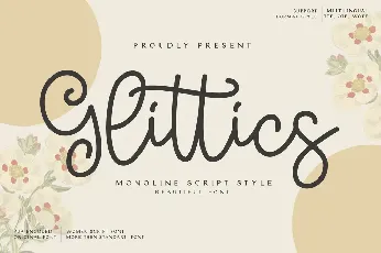 Glittics (Demo) font