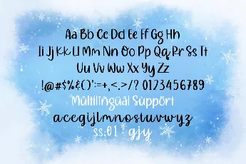 Mealky Winter Demo font