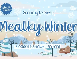 Mealky Winter Demo font