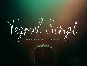 Tegriel Script font