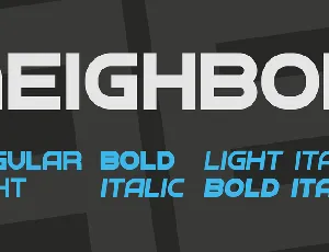 Neighbor font