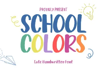 School Colors Display font