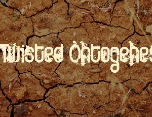 FT Twisted Ontogenesis font