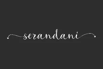 Serandani Demo font