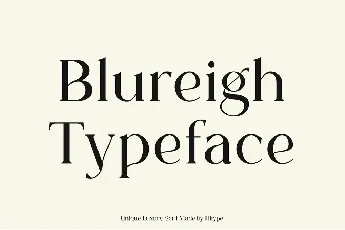 Blureigh font