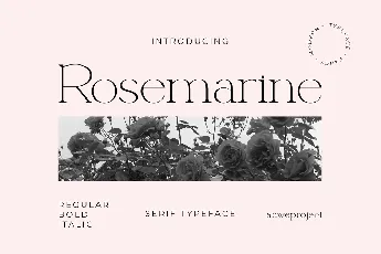 Rosemarine font