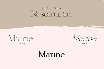 Rosemarine font