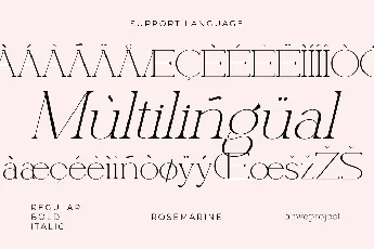 Rosemarine font