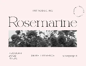 Rosemarine font