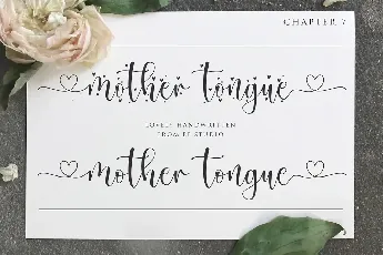 Mother Tongue font