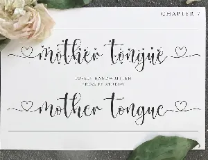 Mother Tongue font