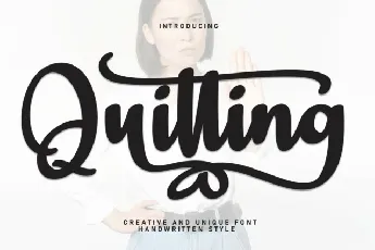 Quitting Script font