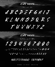 Black Rusher font