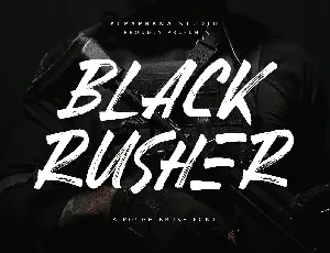 Black Rusher font