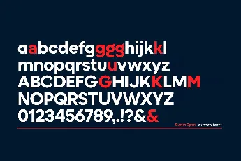 Duplet Open font