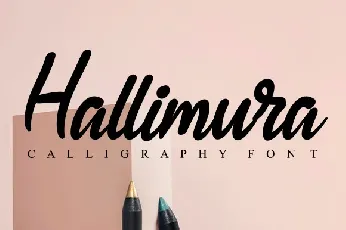 Hallimura Calligraphy Script font