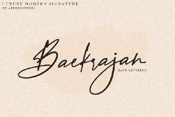 Baekrajan Handwritten font