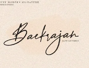 Baekrajan Handwritten font