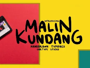 Malin Kundang Script font