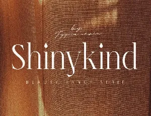 Shinykind font