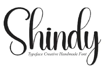 Shindy Script font