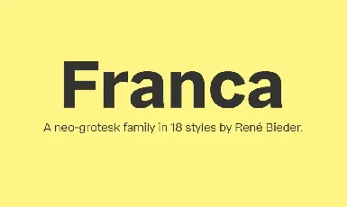 Franca Family Free font