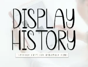 Display History Display font