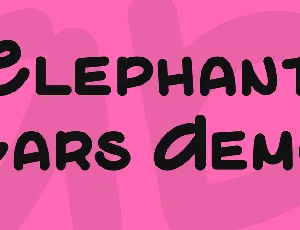 Elephant Ears Demo font