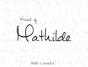 Mathilde font