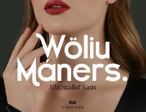 Woliu Maners font