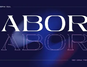 Abor font