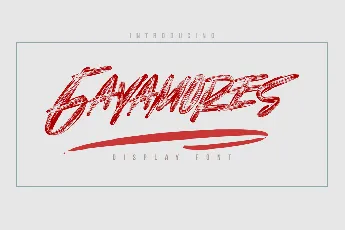 Gayamores font