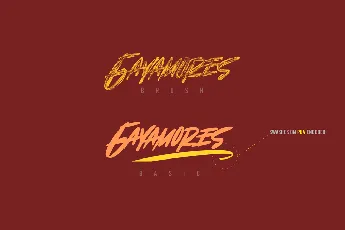 Gayamores font