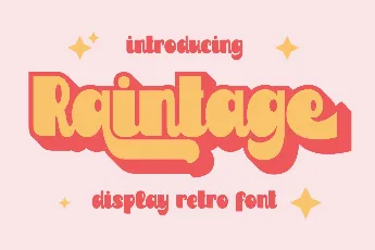 Raintage font