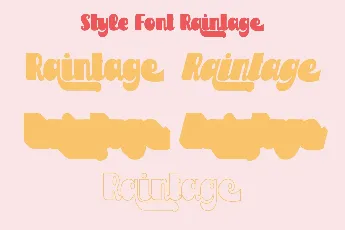 Raintage font